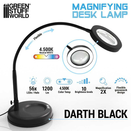 GSW - Magnifying desk lamp - Darth Black