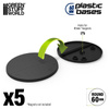 Green Stuff World Plastic Bases - Round 60 mm BLACK