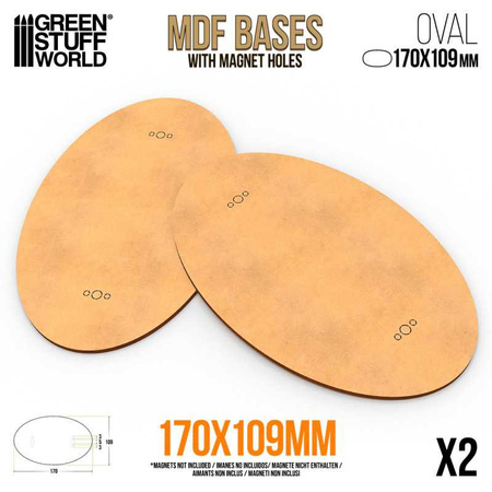GSW - MDF Bases - Oval 170x109mm