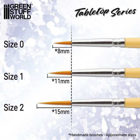GSW - TABLETOP SERIES Synthetic Brush Set 1 (Pack of 10)