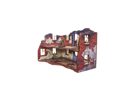 MICRO ART - WW2 Ostfront Stalingrad Apartment Block Back (1) (28mm) PREPAINTED