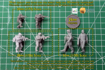 PM - Hostages - 3D Printed - 28mm