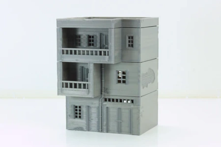 PM - Arab Urban Buildings set of Four Town Houses - 3D Printed - 28mm