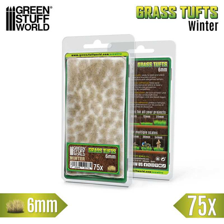 GSW - Static Grass Tufts 6 mm - Winter White