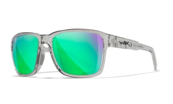 Okulary TREK CAPTIVATE™ Polarized Green Mirror / Gloss Crystal Light Grey Wiley X