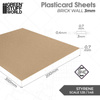Green Stuff World Plasticard - Brick Walls 3mm