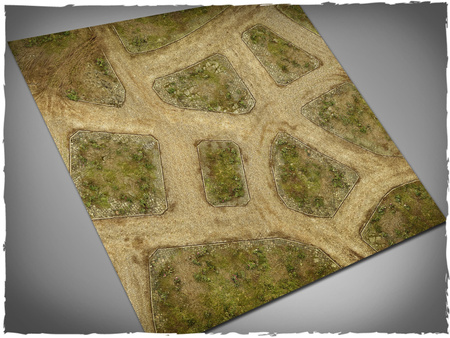 DEEP-CUT Cobblestone Streets v2 - Mousepad, 4x6 feet
