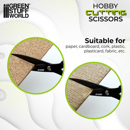 GSW - Black hobby cutting scissors