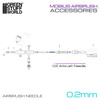 GSW - Airbrush Needle 0.2mm for Mobius Airbrush