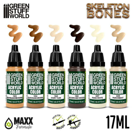 Green Stuff World Paint Set - Bones