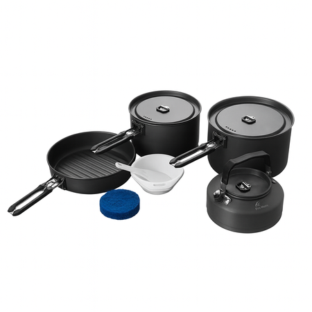 Zestaw naczyń turystycznych FEAST 4-BLACK FIREMAPLE