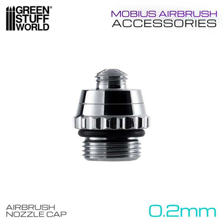 GSW - 0.2mm Airbrush Nozzle Cap for Mobius Airbrush