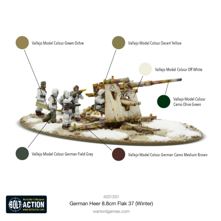 BOLT ACTION - German Heer 8.8cm Flak 37 (Winter)