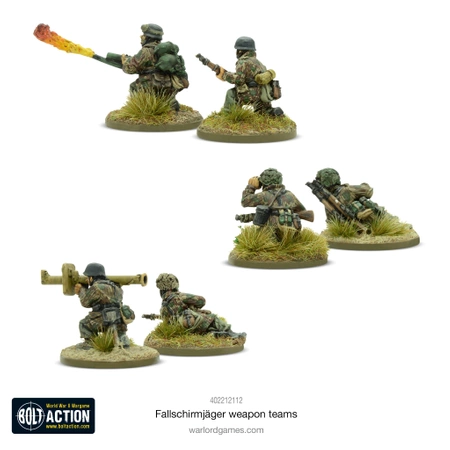 BOLT ACTION Fallschirmjäger Weapons Teams