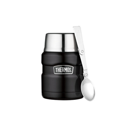 THERMOS Termos obiad. 0,47l z łyżką i kubkiem BLK