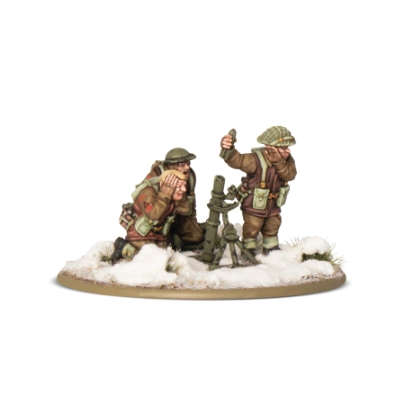 BOLT ACTION: British & Canadian Infantry (Winter) Medium Mortar Team