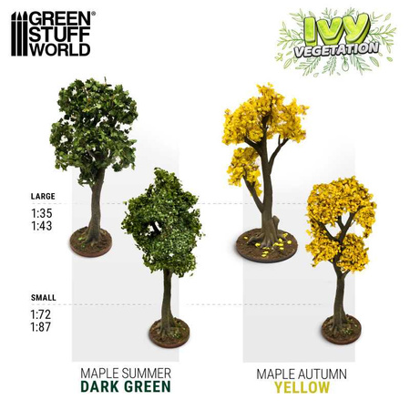 Green Stuff World Ivy Foliage - Dark Green Maple - Large