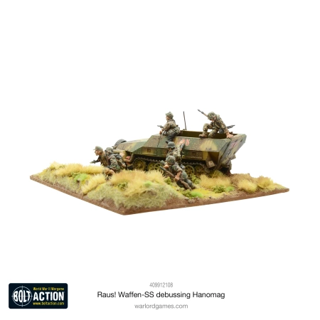 BOLT ACTION - RAUS! Waffen-SS debussing Hanomag