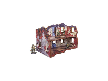 MICRO ART - WW2 Ostfront Stalingrad Apartment Block Back (1) (28mm) PREPAINTED