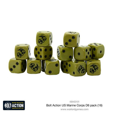 BOLT ACTION US Marine Corps D6 Dice