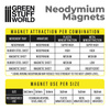 GSW - Neodymium Magnets 3x0'5mm - 100 units (N52)