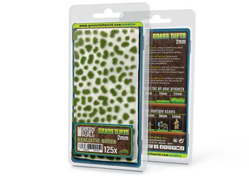 GSW - Static Grass Tufts 2 mm - Realistic Green