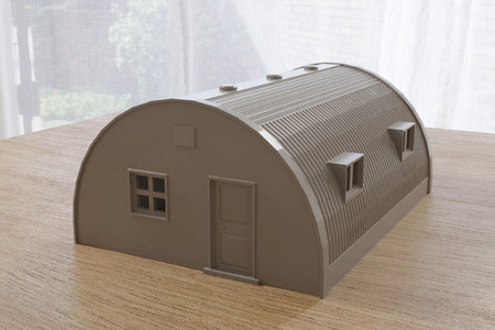 PM - Quonset Hut Barrack - 3D Printed - 28mm