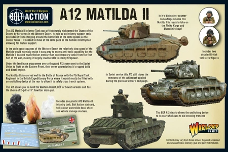 BOLT ACTION A12 Matilda II infantry tank