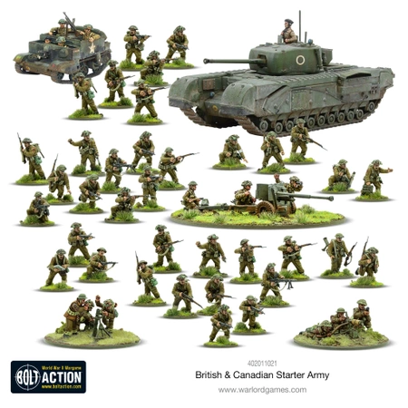 BOLT ACTION British & Canadian Army (1943-45) Starter Army