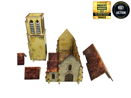 MICRO ART - WW2 NORMANDY CHURCH (28MM)