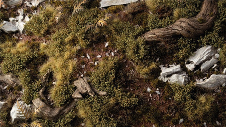 Gamers Grass: Dark Green Shrubs