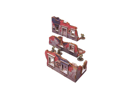 MICRO ART - WW2 Ostfront Stalingrad Ruined Building (3) (28mm) PREPAINTED