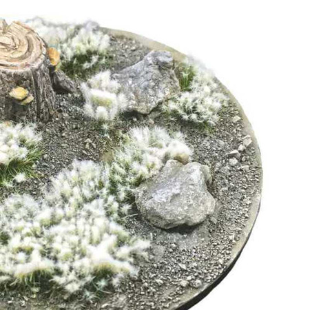 GSW - Shrubs TUFTS - 6mm FROSTED SNOW - GREEN