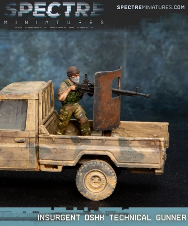 SPECTRE MINIATURES - Insurgent DShK Technical Gunner