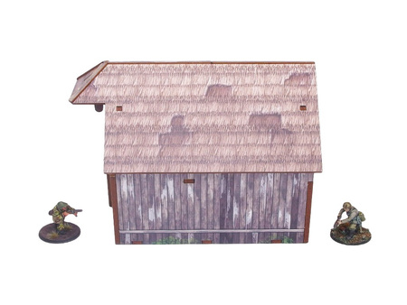MICRO ART - WW2 Ostfront Village Barn (1) (28mm)