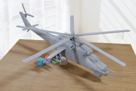 PM - Mi-24D Hind - Soviet Attack Helicopter - 3D Printed Vehicle - 28mm