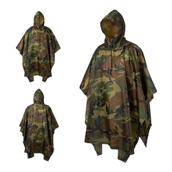 Poncho Peleryna Przeciwdeszczowa Rip Stop woodland CMG