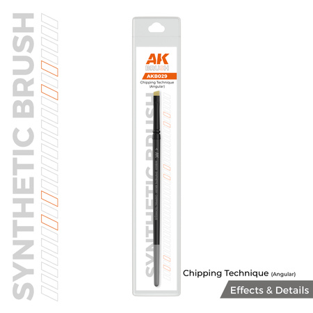AK Interactive CHIPPING TECHNIQUE (ANGULAR) BRUSH