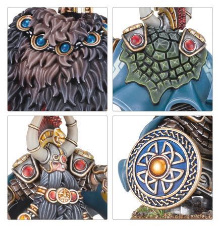 THE OLD WORLD - DWARF LORDS WITH SHIELDBEARERS