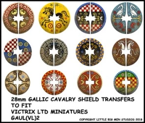 Gallic Cavalry Shield Transfers 2 – Kalkomanie do tarcz kawalerii galijskiej Victrix