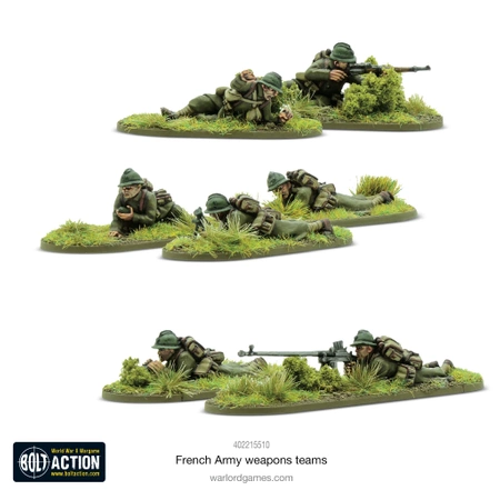 BOLT ACTION French Army Weapons Teams