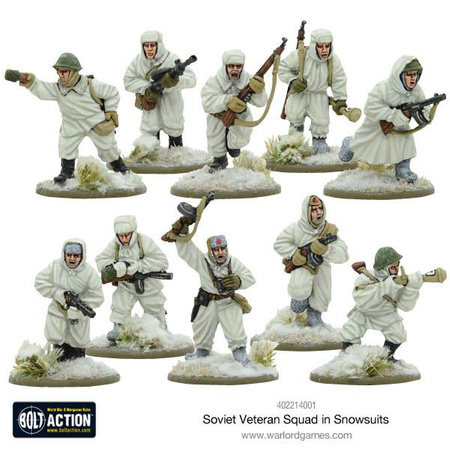 BOLT ACTION Soviet Veteran Squad in Snowsuits