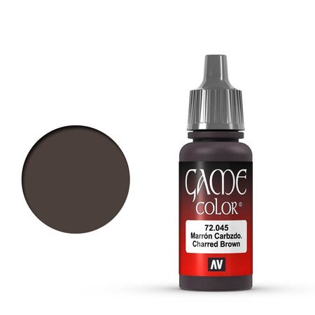 Vallejo: 72.045 - Game Color - Charred Brown (18 ml)