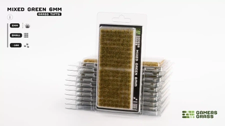 Gamers Grass: Grass tufts - 6 mm - Mixed Green (Wild)