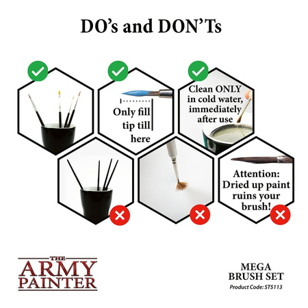 The Army Painter: Wargames Mega Brush Set (2023)