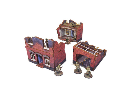MICRO ART - WW2 Ostfront Stalingrad Small House (with garage) (3) (28mm) PREPAINTED