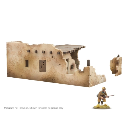 BOLT ACTION - Adobe Building - Gentleman's War Ruins