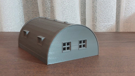 PM - Quonset Hut Barrack - 3D Printed - 28mm