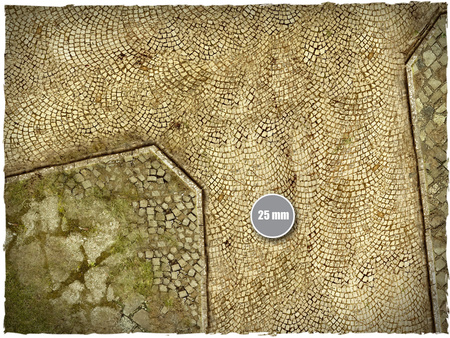 DEEP-CUT Cobblestone Streets v2 - Mousepad, 4x6 feet