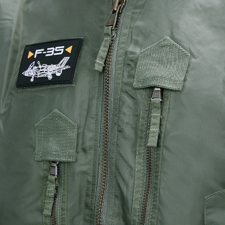Kurtka F-35 Flight Jacket Zielona Fostex